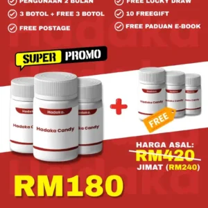 Pakej Super Jimat (3 Botol + Free 3 Botol)